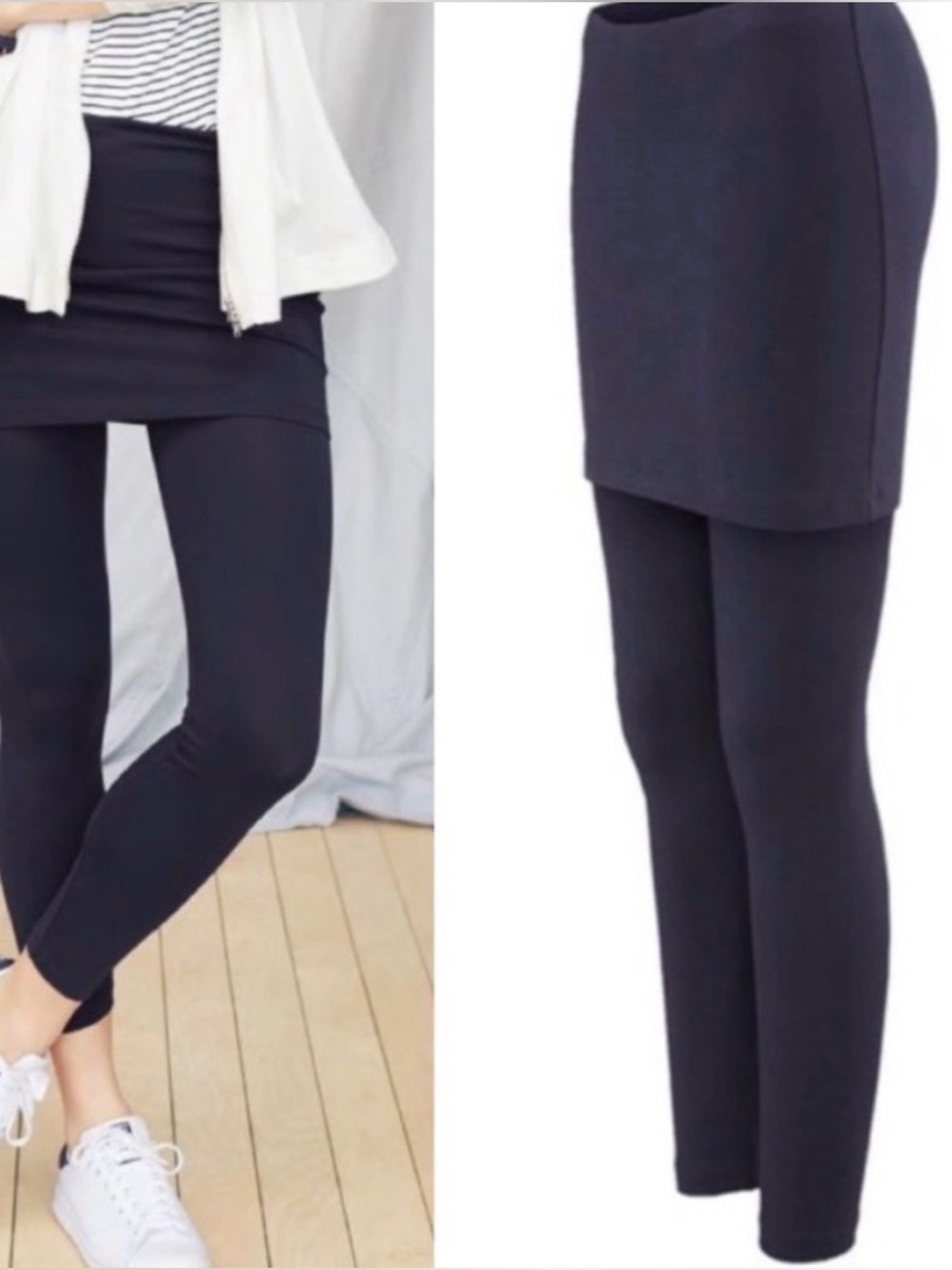 Cabi M'Leggings Skirted Leggings in Navy Blue size XS